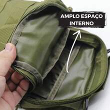 STAR SHOP Military Backpack Crossbody Bag Men's Side Bag Chest Shoulderbag - Green - View 5