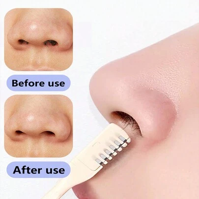 1/5 chiếc máy tỉa lông mũi cầm tay bằng nhựa ABS màu xanh bạc hà, dao tỉa lông mũi di động dùng trong gia đình.