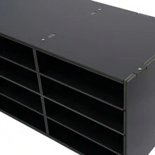 YUNRUX 4-Tier Literature Organizer For Office School Literature Holder File Sorting Paper Storage Mailbox