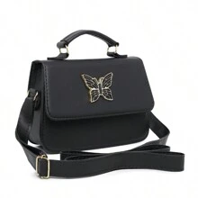 Women's Children's Hand And Crossbody Blogger Bag - màu đen - Xem 3
