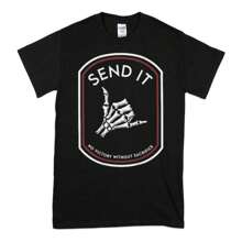 Send It No Victory Without Sacrifice T-Shirt, Funny Birthday Shirt, Birthdays Holidays, Everyday Gifts Idea T-Shirts - màu đen - Xem 1