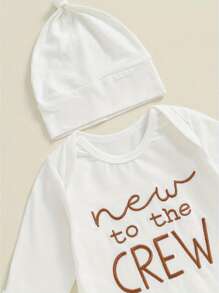 Newborn Sleeper Gown Baby Boy Girl Coming Home Outfit Infant Nightgown Sleeping Bag Sleepwear Pajamas - 白色 - 查看 4
