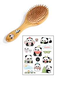 Home Shun Hair Beauty Wooden Airbag Comb, Massage Comb, Handheld Labor Saving Round Head Bamboo Teeth Not Hurt Hair Ladies Long Hair Home Rubber Air Cushion Comb Gift, Wear Resistant, Massage Large Comb, Long Hair Massage Comb, Anti-Static Airbag Wooden Comb.