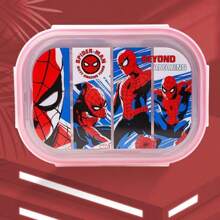 Marvel Marvel Spider Man Stainless Steel Lunch Box - 3-Compartment, Portable Food Container For Travel & Camping,Anti Scald, Anti Fall And Thermal Insulation Stainless Steel Lunch Box, Large Capacity Back To School Season Tableware