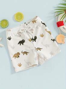 Pantalones cortos de baño para bebés niños, trajes de baño para bebés y niños pequeños, trajes de baño para bebés y niños pequeños - Blanco - Ver 2