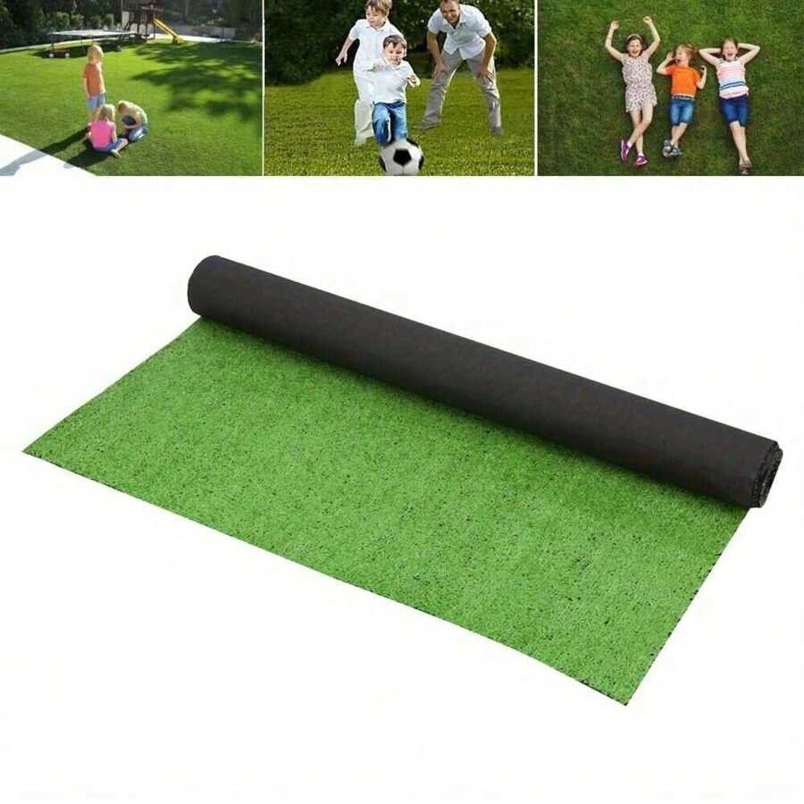 Budget 7mm Artificial Grass Roll Remnant Offcut Golf Putting Green Mat 4m X 1m - Green - View 1