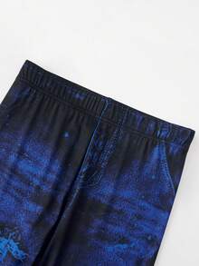 Damen schlanke Cargostil bequeme Freizeithose für den Alltag, Outdoor, Sport - Blau - Übersicht 6