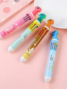 1 pieza Bolígrafo multicolor y multifunción lindo, 10 colores en 1 - Estilo de influencer de redes sociales