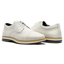 Men's Casual Derby Oxford Dress Shoes Elegant Non-Slip Comfortable Promotion - trắng - Xem 5