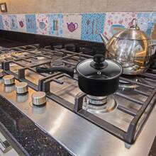 19pcs Non-Stick Cookware Set With Medical Stone Coating - Durable Kitchen Utensils, Includes Frying Pan, Skillet, And Stockpot For Induction Cooking, Versatile Kitchen Utensils|Glass Lid Pots|Durable Utensil Set| Kitchen Pots And Pans Set|Cookware Set - Black - View 7