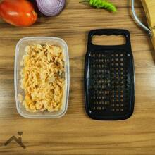 Manual Food Grater Carrot Vegetable Cheese With Plastic Kitchen Container Jar Nitron - 黑色 - 查看 9