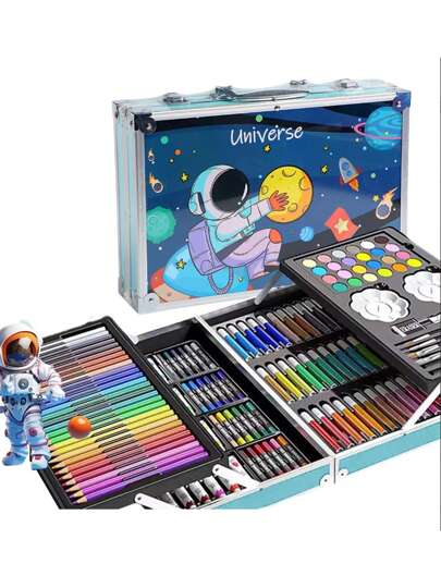 Set De Arte Profesional, Colores Lápices Kit Dibujo 145pcs