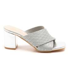 Casual Versatile Minimalist High Heel Sandals, Summer - Silver - View 4