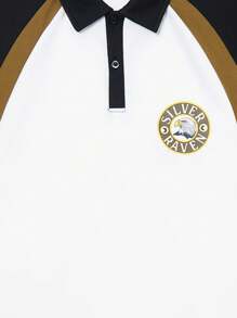 男士休闲夏季 Polo 领 T 恤 - 白色 - 查看 5