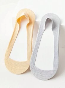 5 Pairs Women's Breathable Invisible Socks, Seamless Socks, Mid-Calf Socks, Mesh Socks, Comfortable Thin Socks, Non-Slip, Transparent Short Socks, Suitable For High Heels, Random Colors, Suitable For Spring/Summer Daily Wear, No Cardboard Packaging - Multicolor - View 6