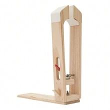 kangten Leather Stitching Clamp, DIY Hand Stitching Leather Clamp, Solid Wood DIY Leather Stitching Clamp - Log - View 5