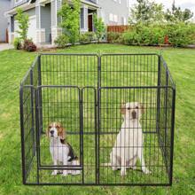 40 Inch 8 Panels Dog Exercise Playpen Dog Fence Heavy Duty With Door Outdoor - 1 - View 10