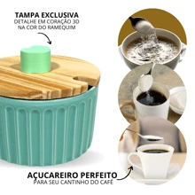MUNDO DA PORCELANA Salt & Pepper Shaker Set - 綠色 - 查看 4