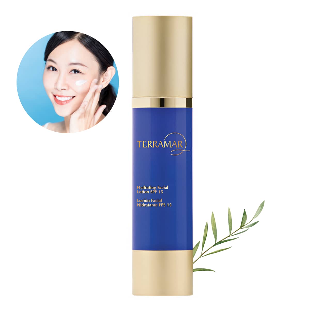 Loción Facial Hidratante Fps 15 50ml Terramar Activskin - Azul - Ver 1