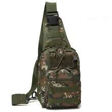 STAR SHOP Military Backpack Crossbody Bag Men's Side Bag Chest Shoulderbag - Army Green - View 6