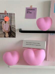 1pc Decoration Light With Batteries, Sweet Pink HeartShaped Light For Giris Bedroom Decor