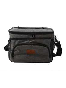 Insulated Lunch Bag With Leak-Proof Soft Side Cooler – Reusable, Portable, Freezable Tote For Men And Women, Ideal For Work, Picnic, Or Travel, Black Oxford Fabric With Mesh Pocket, Lunch Bag Insulated(Random Letters) Bag For School School Accessories School Stuff - Multicolor - View 7