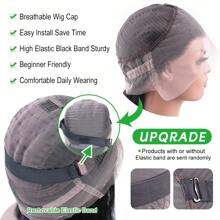 bling hair 36 Inch 200% Density Straight Wigs Human Hair 360 Transparent Full Lace Frontal Wigs For Women 13x4 13x6 Lace Front Human Hair Wig Pre Plucked Pre Cut 6x4 Lace Glueless Wig 4x4 Closure Wig - Natural Black - 查看 10