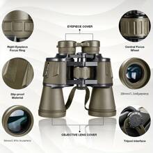 Binoculares para adultos - Binoculares especiales para observación de aves, caza, senderismo, conciertos, teatro de viaje con adaptador para smartphone, equipados con lente FMC de prisma BAK4, gran regalo para hombres o papá