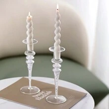 1 Piece Of European-Style Modern Creative Diamond Glass Candlestick, A Home Decoration That Exudes A Romantic And Light Luxury Vibe. It Serves As A Perfect Ornament For Candlelight Dinners, A Wonderful Decoration For Weddings And Marriage Ceremonies, And Radiates A Sense Of Sophistication. It Embodies The Romantic And Light Luxury Style Of Home Decor.