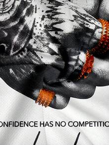 Men's Drop Shoulder Short Sleeve Street Style T-Shirt, Casual Everyday Wear - White - View 5