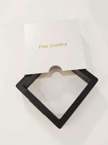 2 件套奢华 925 纯银方晶锆石戒指，适合女性订婚、宴会、日常佩戴、婚礼季节、情人节礼物 - 金色 - 查看 5