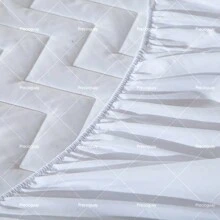 Cubrecolchón acolchado, cubrecama, funda de colchón, protector de colchón. Tiene forro y se ofrecen múltiples tamaños. - Blanco - Ver 3