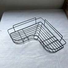 Self-Adhesive Shower Caddy, Hanging Bathroom Shelf Wall Mounted Shower Rack, Non-Drilling Floating Rack For Bathroom/Kitchen/Shower Storage Home Bathroom Decor Fall Decor Back To School Bathroom Accessories - Multicolor - View 12