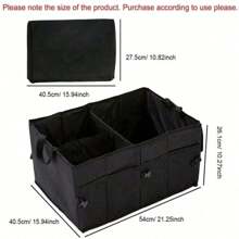 Large Capacity Car Storage Box, Collapsible Cargo Container For Car/Truck Trunk