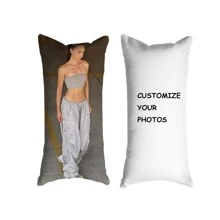 1pc Custom Photo Body Pillow - Double-Sided Printing, Extra Long, Comfortable Sleep Support For Back And Side Sleepers, Fits Single To Double Beds, Machine Washable, Modern Style Sleep Cushion