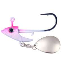 HENGJIA 5PCS/Pack Jig Head 7g 10g 15g Fishing Lures Sinking Rotating Sequin Metal Spoons Fishing Hooks Jigging Jigs Fishhook Baits Tackle - Multicolor - View 12