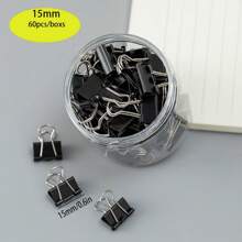 12-60 Black Long Tail Clips Small, Medium And Large Ticket Clips For Powerful Canning Of Documents