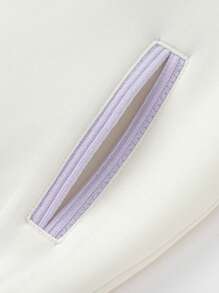 Balabala Girls' Color-Block Baseball Jacket, Spring Preppy Look