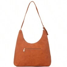 Women's Half Moon Crossbody Shoulder Bag Large - 駝色 - 查看 7