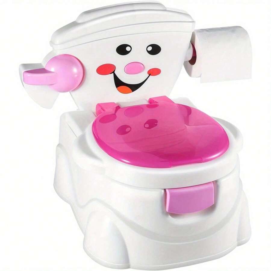 Potty Training Toilet Seat With Splash Guard 2 In 1 Toddler Training Portable Chair Urinal For6 Months To 5 Years (Blue) - Pink - View 1
