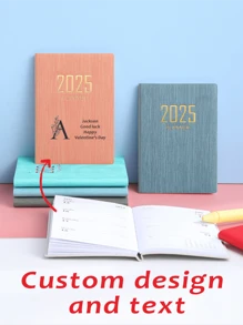 1 pezzo Nuovo pianificatore mensile personalizzato 2025 con monitoraggio delle spese, nome personalizzato e modello a 26 lettere, calendario facile da usare con budget mensile e obiettivi, pianificatore giornaliero a spirale per studenti, appuntamenti in ufficio e famiglie per produttività, pianificatore per computer portatile, uso back to school