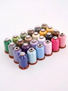 Set de 3 piezas de hilo de coser de poliéster premium: colores regulares mixtos para coser en casa, para máquina y costura a mano (1100 yardas cada uno)