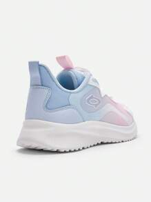 Balabala Boys' And Girls' Mesh Running Shoes, Lightweight Spring/Fall Design - Blue and White - View 5