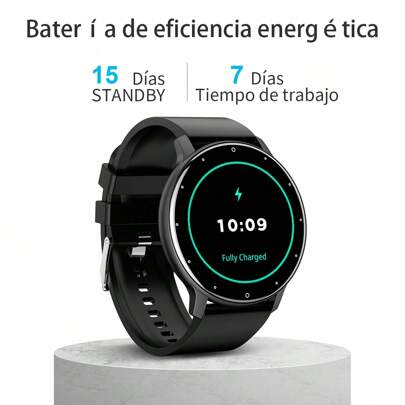  Reloj inteligente unisex con podómetro, contador de calorías, recordatorio de llamadas, rastreador de fitness resistente al agua, monitor de frecuencia cardíaca, monitor de presión arterial, monitor de sueño, alarma, recordatorio de mensajes, pronóstico del tiempo, cámara, recordatorio de sedentarismo, compatible con Android e iOS