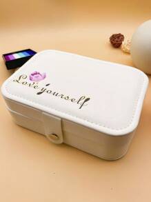 Creative PU Leather Mini Jewelry Box - Portable Jewelry Box For Rings, Pendants, Earrings, Necklaces, Bracelets - Suitable For Women & Girls - Great For Travel & Daily Use - Ideal Gift For Birthdays & Holidays