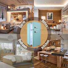 WANAI 3.5 Cu.Ft Mini Fridge With Freezer, Small Refrigerator With 7 Settings Temperature Adjustable, 2 Door Refrigerator For Office, Dorm, Bedroom, Apartment,Blue - 美規B型插(110-127V) - 查看 7