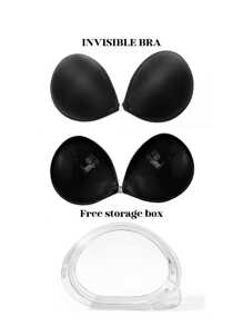 YIYANG Invisible Bra With Adhesive Bra (Optional Two Styles Storage Box), Reusable Invisible Self-Adhesive Bra, No Straps, Suitable For Evening Gowns, Wedding Dresses And Sleeveless Swimsuits - Multicolor - View 33