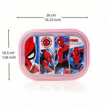 Marvel Marvel Spider Man Stainless Steel Lunch Box - 3-Compartment, Portable Food Container For Travel & Camping,Anti Scald, Anti Fall And Thermal Insulation Stainless Steel Lunch Box, Large Capacity Back To School Season Tableware