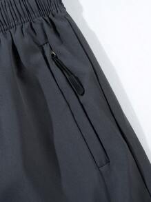 Men's 3-Piece Quick-Drying Sports Shorts With Zipper Pocket And Elastic Waistband For Casual Wear, Beach, Summer Outing, Running And Fitness Exercises, Summer Casual And Comfortable Shorts