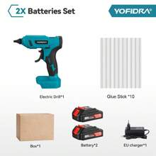 Yofidra Cordless Hot Glue Gun And Glue Sticks Set